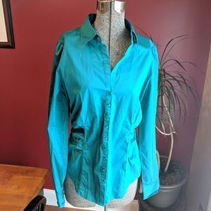 Teal Green NYC Button-Down